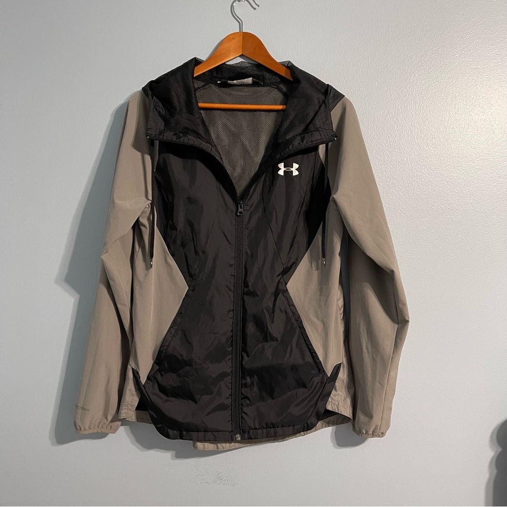 UNDER ARMOUR Men’s Zip Up Hoodie Raincoat Windbreaker Jacket #6